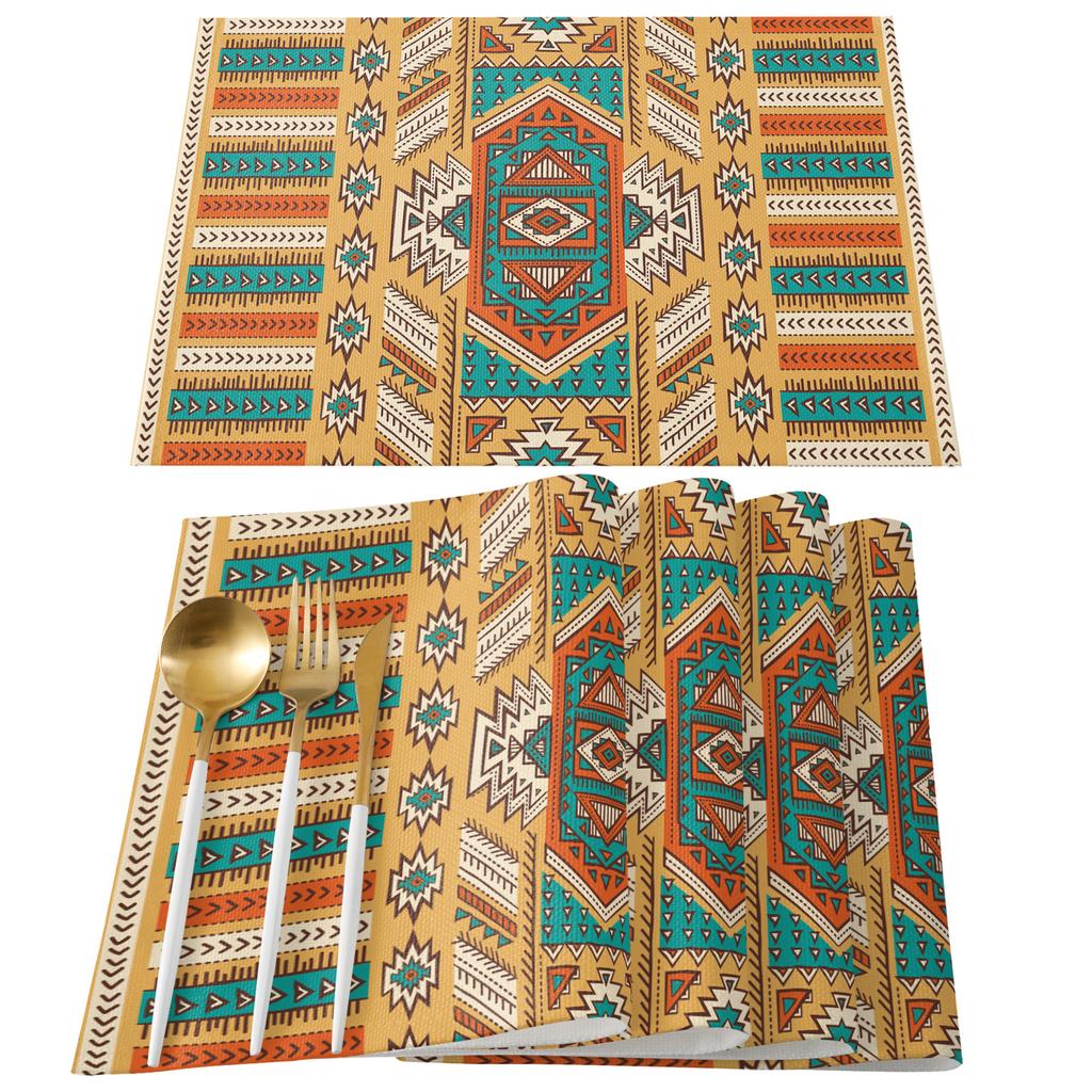 Ретро племенная графика водонепроницаемая скатерть свадебный декор стола дорожка для стола кухонный обеденный стол крышка