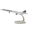 Модели самолетов Конкорд AIR FRANCE Авиалинии 20 см Сплав Металлическая модель самолета Настольная подставка Самолет Шкив Шасси Поделка Подарок
