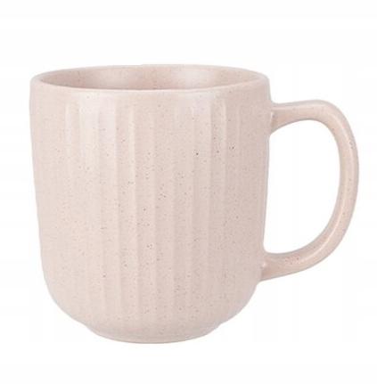 Ribbed Ceramic Basic Mug, Various Colors, 1pc