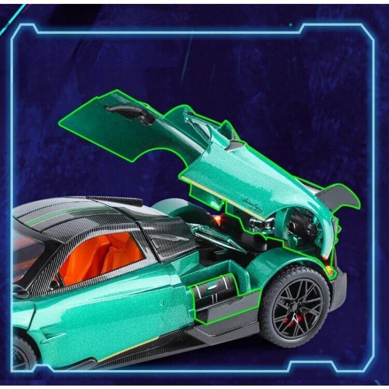 1/24 Pagani Huayra BC литая модель автомобиля игрушечная машинка со звуком и светом