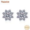 Танциз стерлингового серебра 925 пробы муассанит циркон серьги серьги-капли для женщин подарки на свадьбу