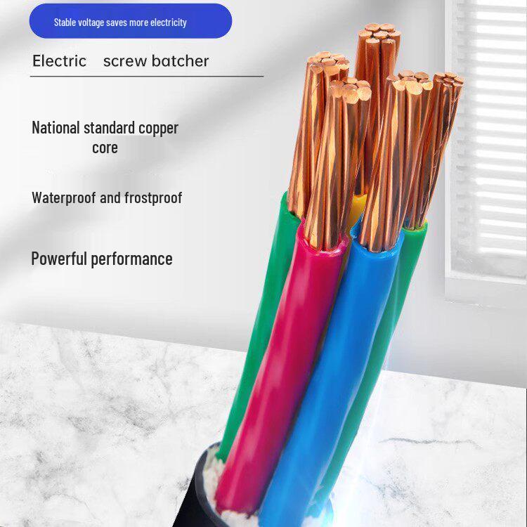 Halogen-Free Flame Retardant WDZB-YJY Copper Cable, Low Smoke, Multiple Cores (2-5), Various Sizes (2.5-10 mm²)