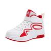 Children's Professional Basketball Shoes Autumn Boys Leather Sports Shoes Medium and Large Children's Little White Sneakers High Top Boys Board Shoes