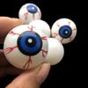 3pcs Hollow Eyeball Decoration Props Horror Toy Bouncing Eyeball Simulation Eyeball Eyes
