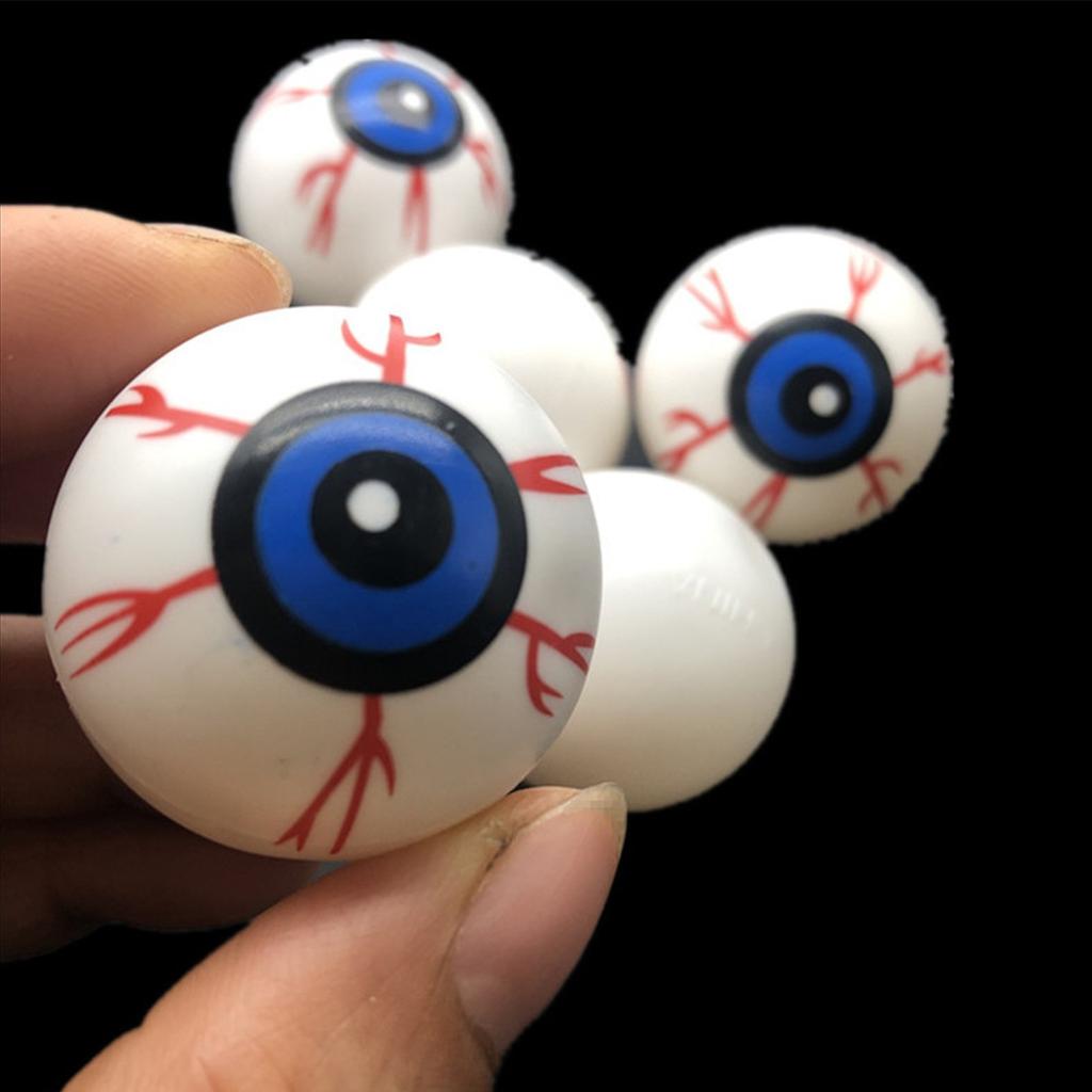 3pcs Hollow Eyeball Decoration Props Horror Toy Bouncing Eyeball Simulation Eyeball Eyes