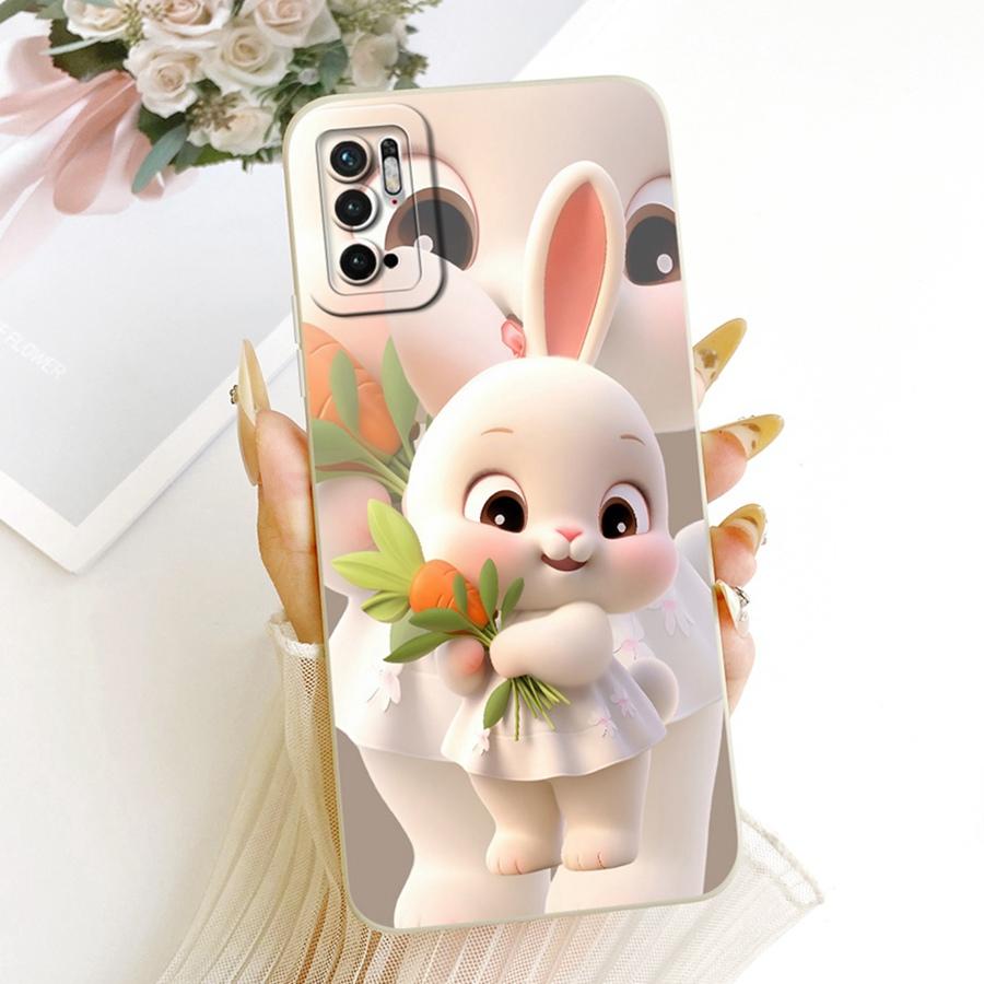 Чехол для Xiaomi Poco M3 Pro 5G Чехол PocoM3Pro 5G Кролик Силиконовый Мягкий Задний Чехол Для Poco M 3Pro 5G Чехол для Телефона Защитный Чехол