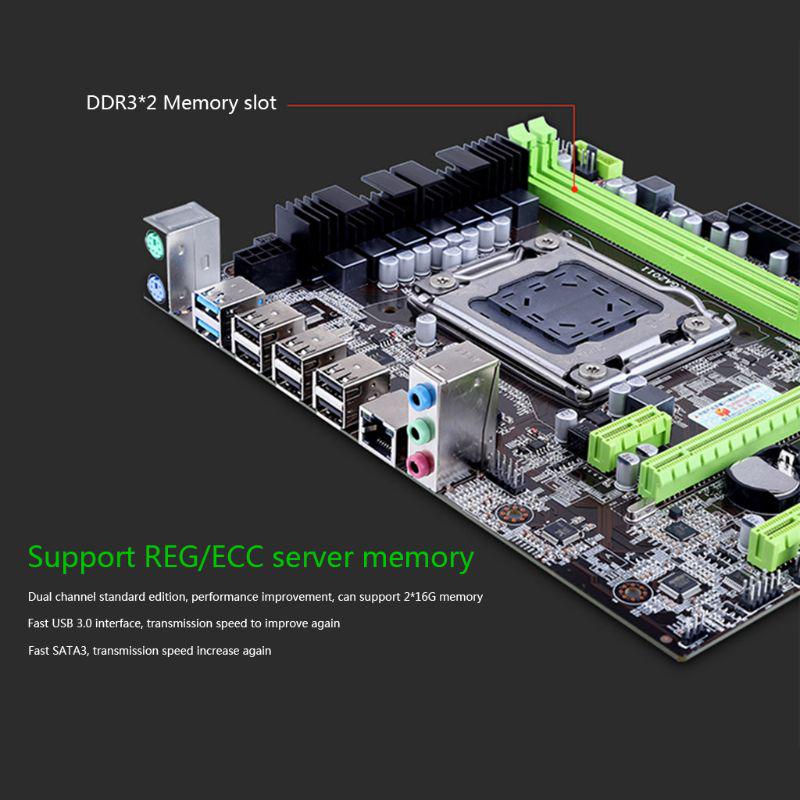 Материнская плата Huananzhi X79 LGA 2011 USB3.0 SATA3 с поддержкой памяти REG ECC и процессора Xeon E5