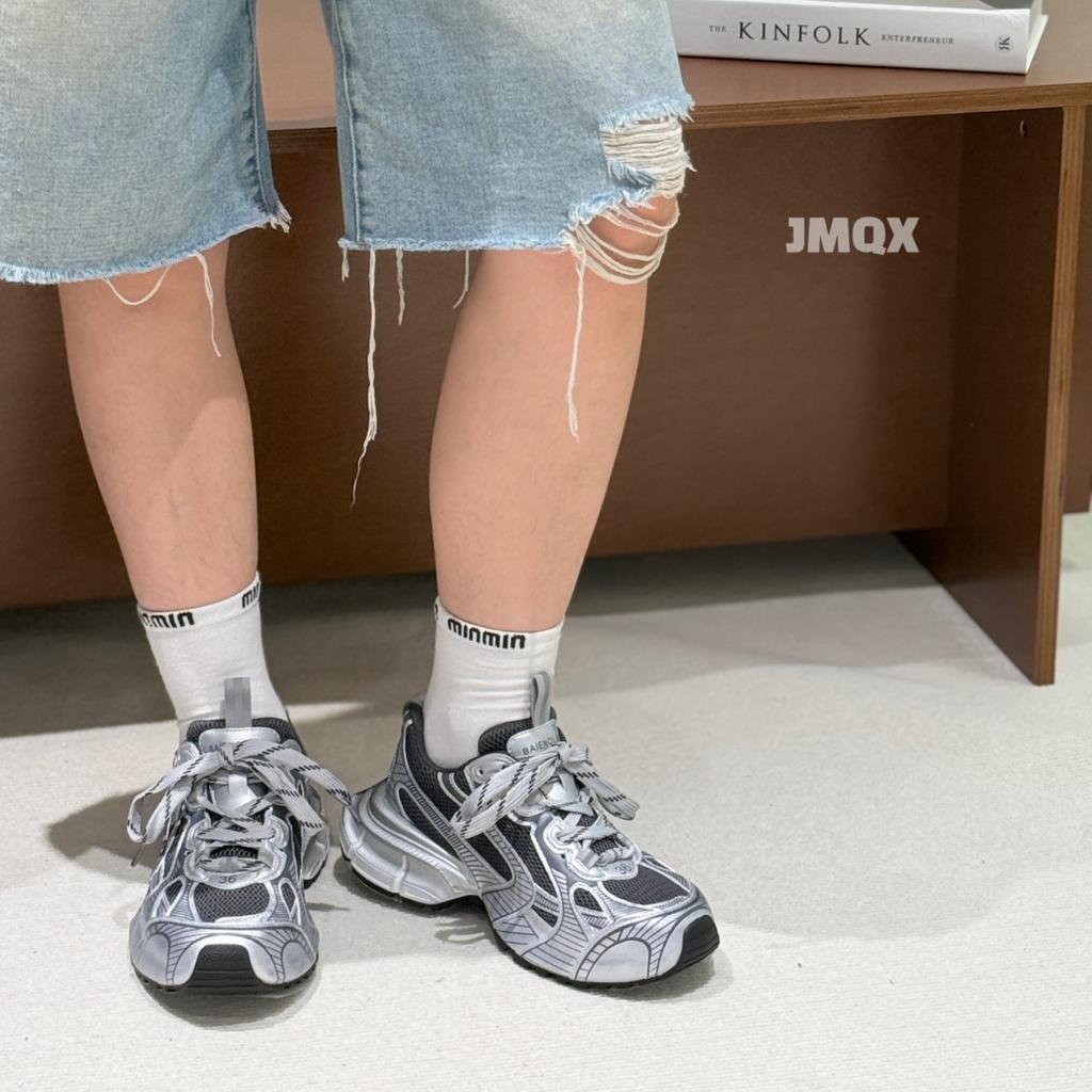 2025 Модный жареный уличный стиль~ Кожаные ретро старые кроссовки на платформе, женские легкие дышащие сетчатые спортивные и повседневные туфли