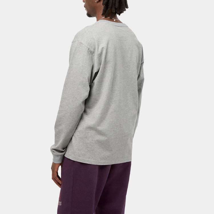 Carhartt WIP Однотонная повседневная футболка с вышивкой логотипа, мужские топы I026392-00M-XX