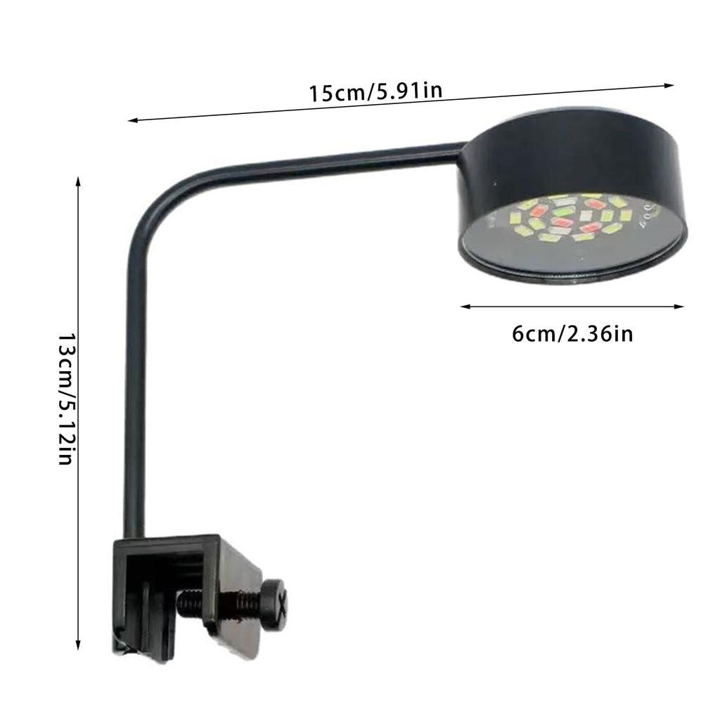 USB Fishtanks Lighting Lamp With Color Changing Mode Clamp Design For Small Aquariums Water Plant Health Growth