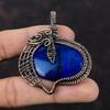 Blue Fire Labradorite Pendant Copper Wire Wrapped Gemstone Pendant Handmade Pendant Dainty Copper Jewelry Pendant For Gift Wire Wrap Jewelry