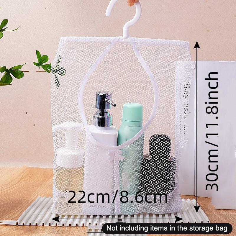 1 шт. Многофункциональная подвесная сетчатая сумка для хранения, Полиэстер, Только ручная стирка, Компактный органайзер с легким доступом