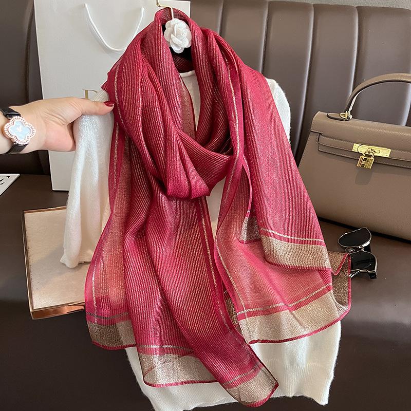 New Women Scarf Winter Warm Solid Silk Wool Shawls Lady Wraps Bufanda Floral Pashmina Luxury Embroidery Warn Scarves