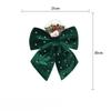 Christmas Bow Decorative Hanging Ornament for Tree Wedding and Party Decorations Perfect for Holiday and Hotel Displays