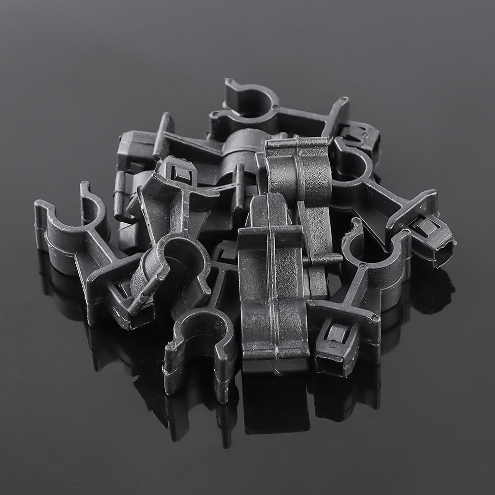 10pcs Durable Holder Replacement Prod Rod Clamp Black Retainer Hood Bonnet Support Clip 65722EB300