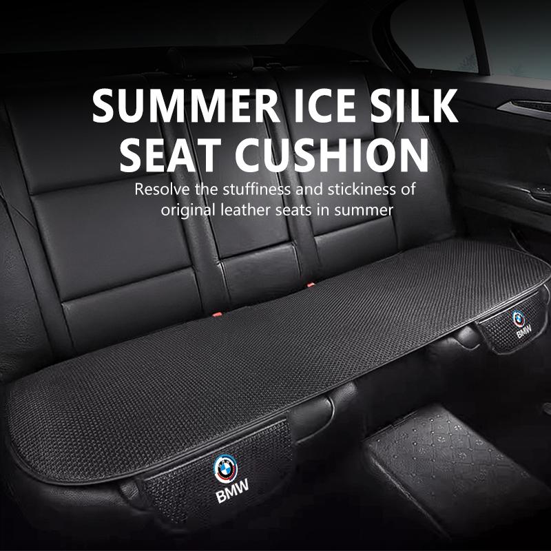 Breathable Cool Car Seat Ice Silk Cushion Auto Interior Accessories For BMW M E87 E30 E46 E28 E39 F18 F35 G03 F10 E93 F20 DP8