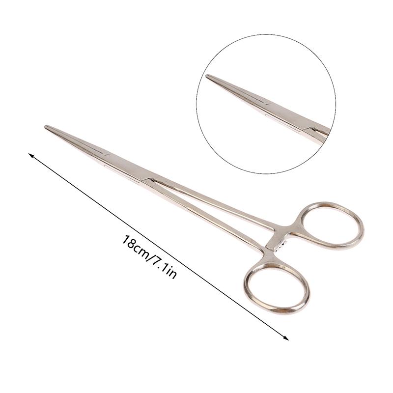 12.5/14/16/18 см Изогнутоносые/Прямые Изогнутые Ножницы-Пинцеты из Нержавеющей Стали с Блокировкой, Зажимные Пинцеты, Гемостатические Зажимы