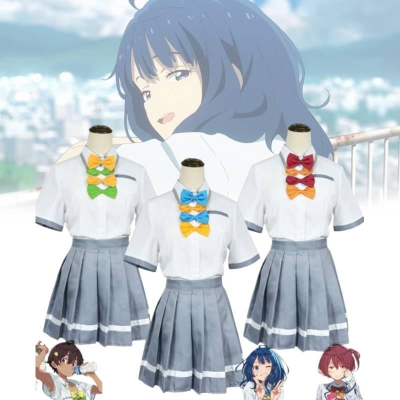 Яркий полиэстеровый костюм для косплея в стиле аниме и Харадзюку для ролевых игр