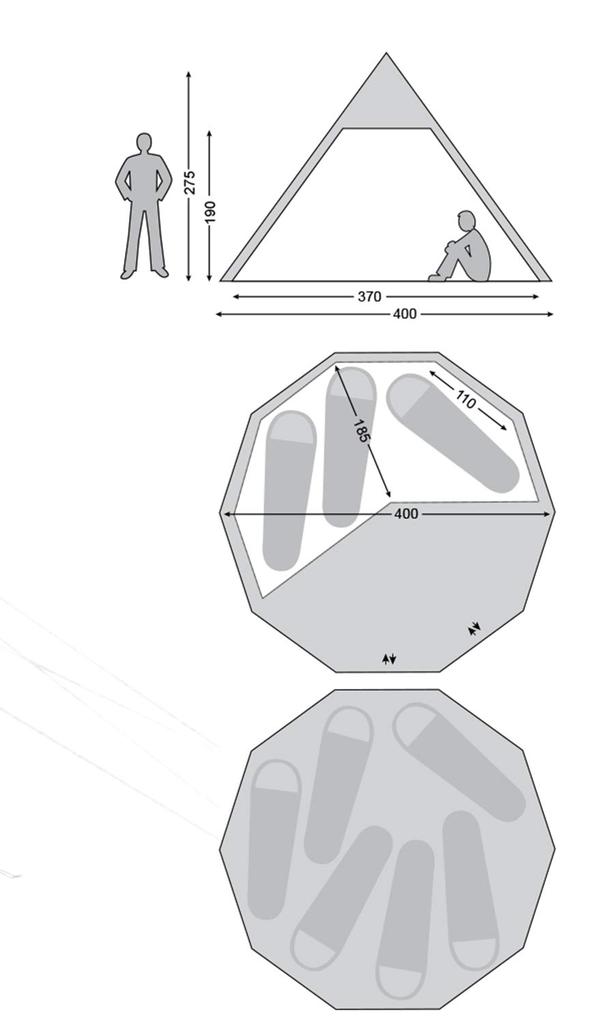 Палатка NORDISK Alheim белая для 6 человек японская 242013 12.6 [подлинный продукт]