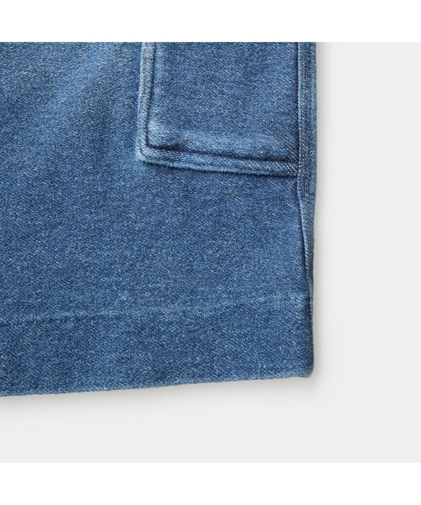 Silijeu (Set Up) Indigo Loose Fit Sweat Shorts Sapom26871Inx