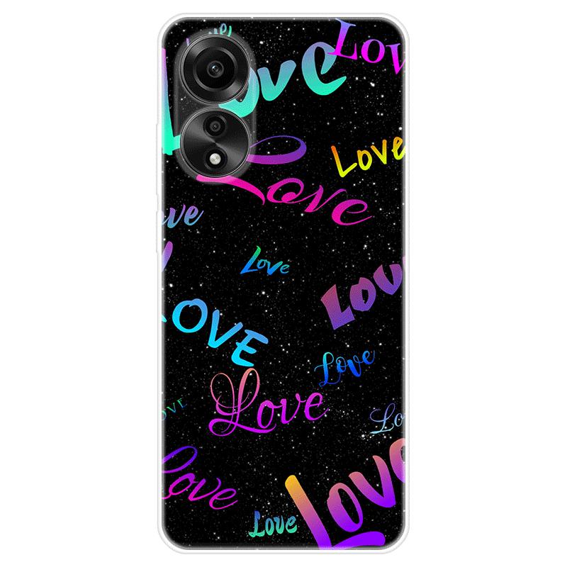 Для OPPO A58 A 58 4G чехол Мягкая силиконовая задняя крышка Мультяшный чехол для телефона Разнообразие