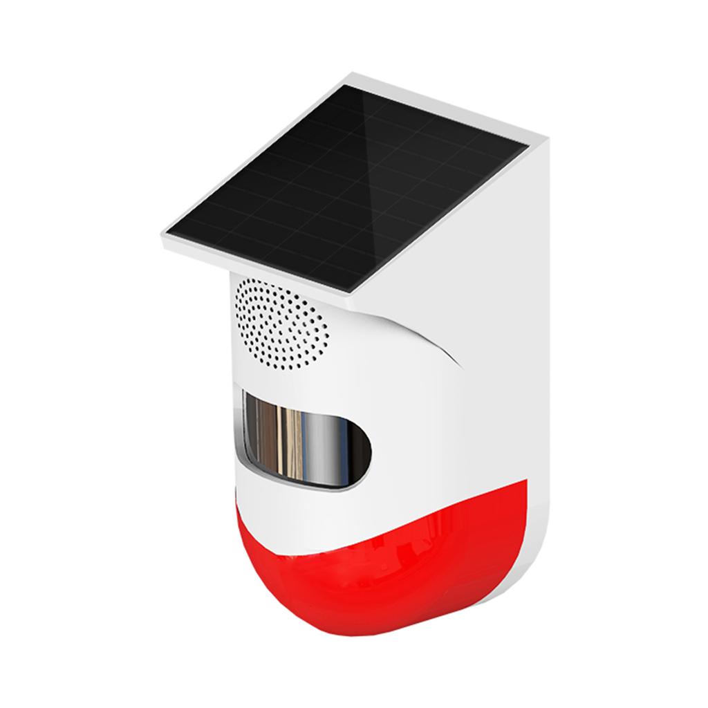 Беспроводной независимый инфракрасный датчик движения на солнечной энергии, детектор стробоскопической сирены, сигнализация 120 дБ