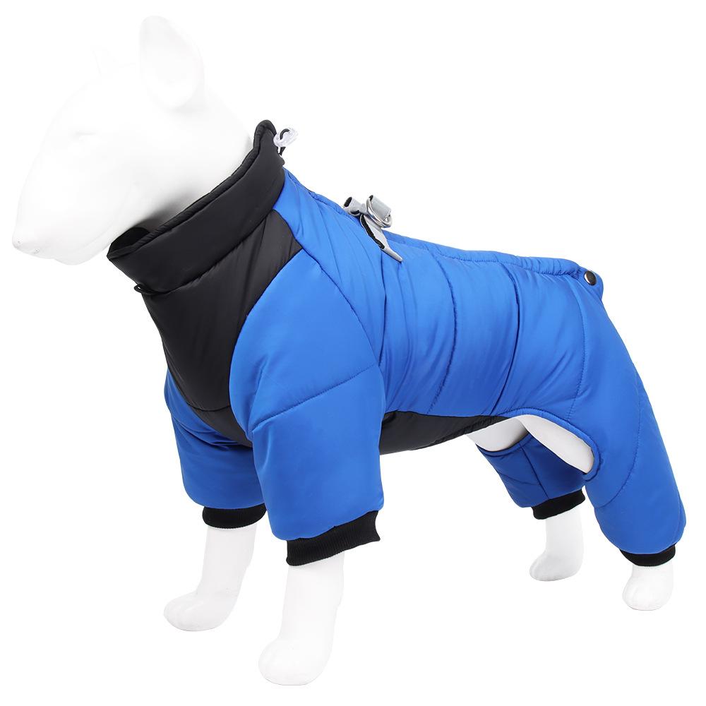 CHINA New Pet Four-Legged Cotton-Padded Clothes Thickened Warm Puppy Clothes Windproof Waterproof Pet Coat