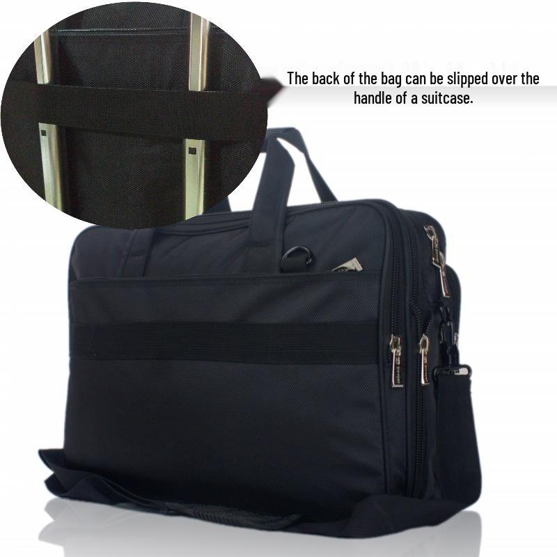 Очень большая мужская дорожная сумка через плечо из ткани Оксфорд для ноутбука и бизнеса