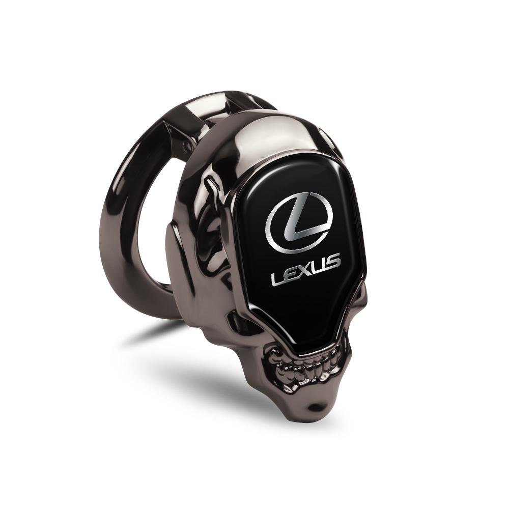 AJA1 Car Engine Start Cover Skull Logo Switch Button Protection Cover For Lexus CT200h NX300h RX300 RX330 EX300h F Sport IS RX450h