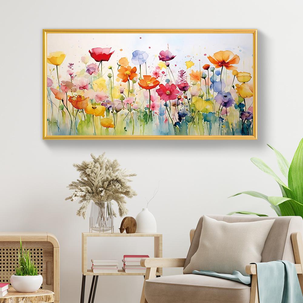 Плакат на холсте, современное искусство, настенное искусство с яркими цветами, идеальный подарок для коридора спальни, гостиной, настенное искусство