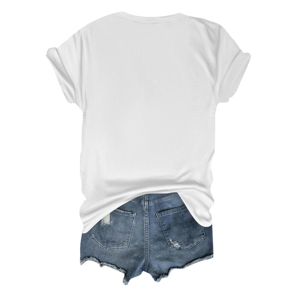 Женская повседневная футболка на Хэллоуин с принтом груди, пуловер с круглым вырезом, топ с короткими рукавами