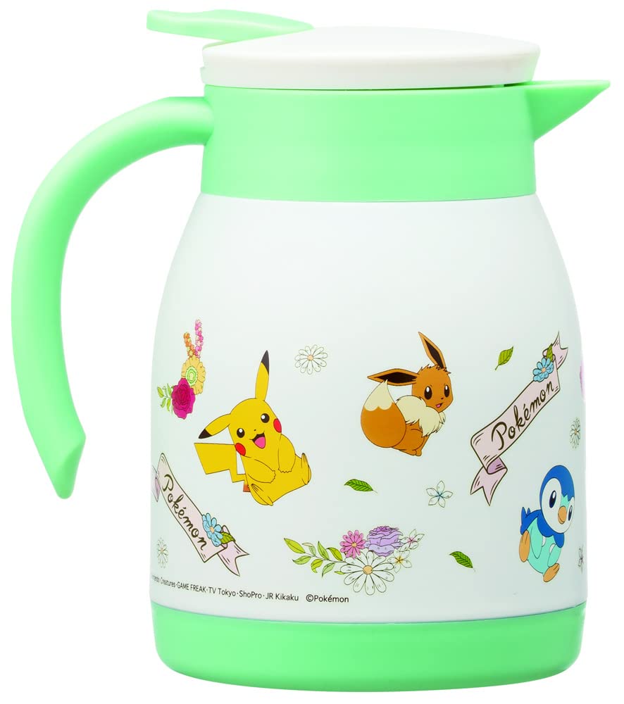 Скейтбордист Вакуумный Столовый Термос из Нержавеющей Стали Кувшин с Широким Горлом 600 мл Покемон Антикварный Изолированный/Сохраняющий Холод Двустенный VSP6-A