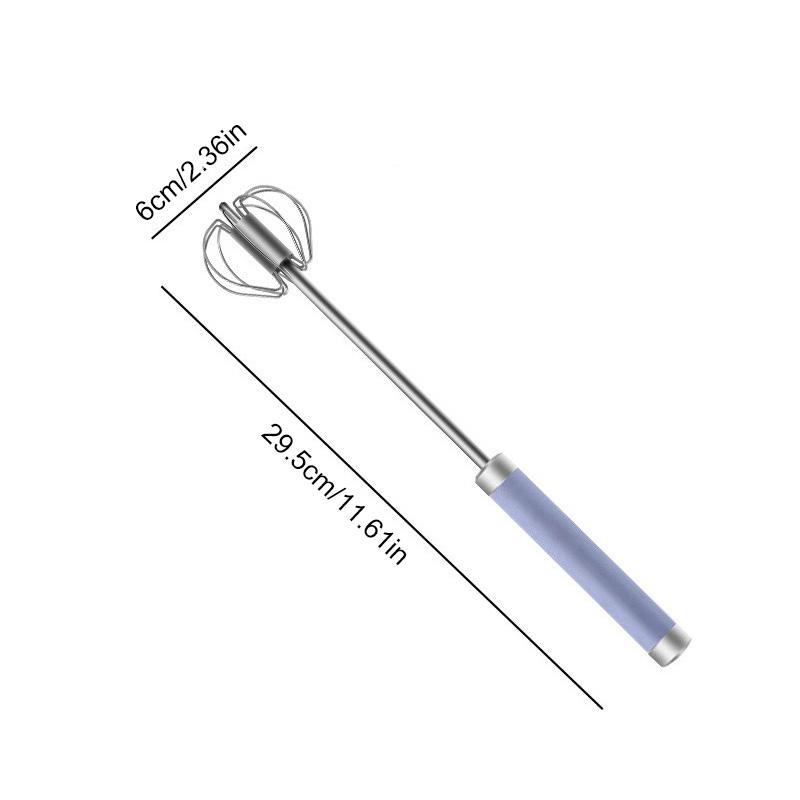 1 шт., неэлектрические инструменты для выпечки крема, экономия усилий, мешалка для яиц из нержавеющей стали, полуавтоматический венчик для яиц, ручной венчик для яиц