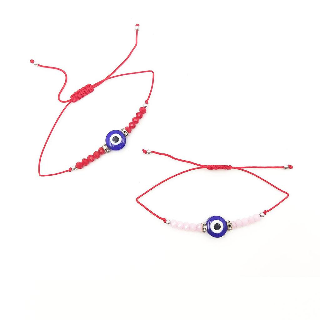 Браслет из бусин «Глаз дьявола» ручной работы с дизайном стеклянной ниши