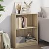 VidaXL Bookcase Bookshelf Side Cabinet Storage Unit Storage Cabinet Living Room Sonoma Oak 60x24x76 Cm 800858