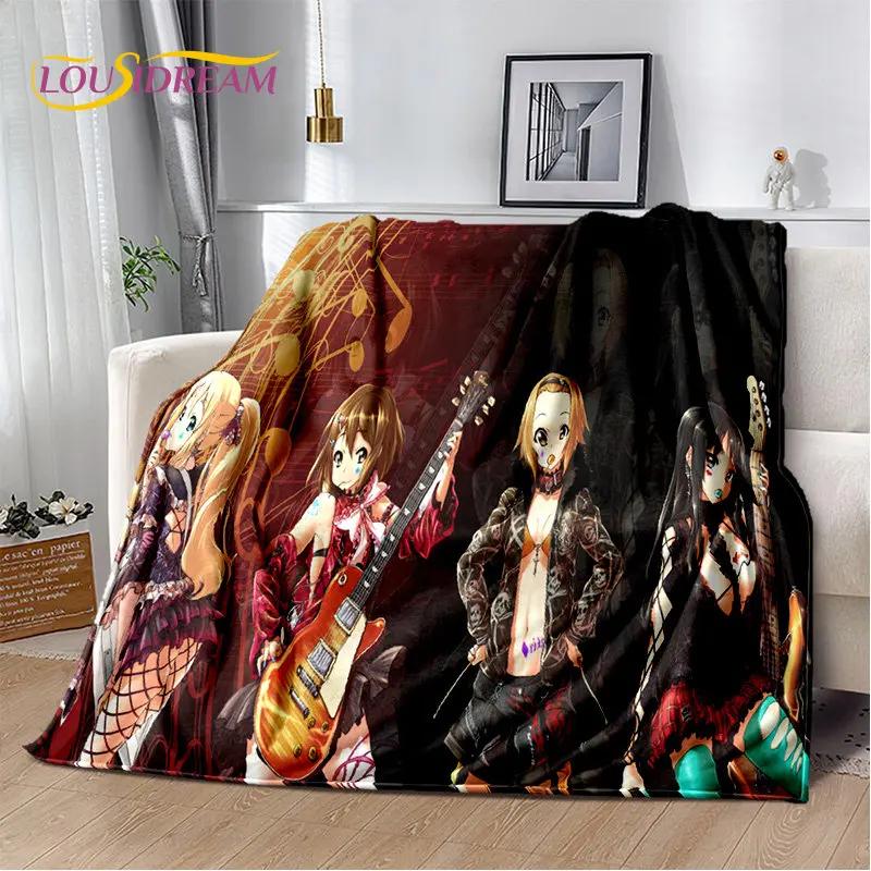 K-ON Cartoon Cute Lolita Kawaii Girls Мягкое плюшевое одеяло, фланелевое одеяло, плед для гостиной, спальни, кровати, дивана, пикника