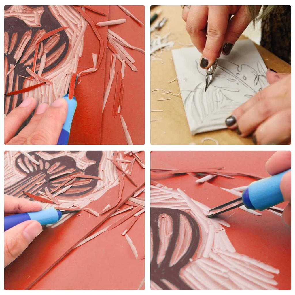 BENECREAT 2 Sheets A4 Size Thickness Rubber Stamp Sheet 296X210mm Laserable Rubber Engraving Blocks for DIY Craft Stamp Engraving Machine Craft 2.5mm