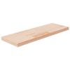 342935 vidaXL Shelf Panel 60x20x2.5 Cm Solid Untreated Oak Wood