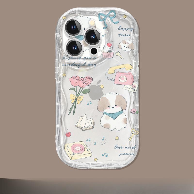 Подходит для Apple 15 Чехол для мобильного телефона Силиконовый iPhone 14 Cartoon Lamb 13promax Браслет 16/12mini