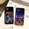 N-Nirvanaes Rock Band For IPhone 16 15 14 11 12 13 Pro Max Plus X XS MAX Matte Soft Back Phone Cover Case