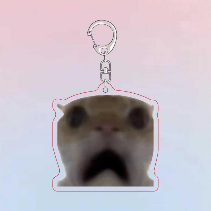 Причудливый брелок для ключей «Котенок»: Юмористический подарок-прикол для рюкзаков и дней рождения