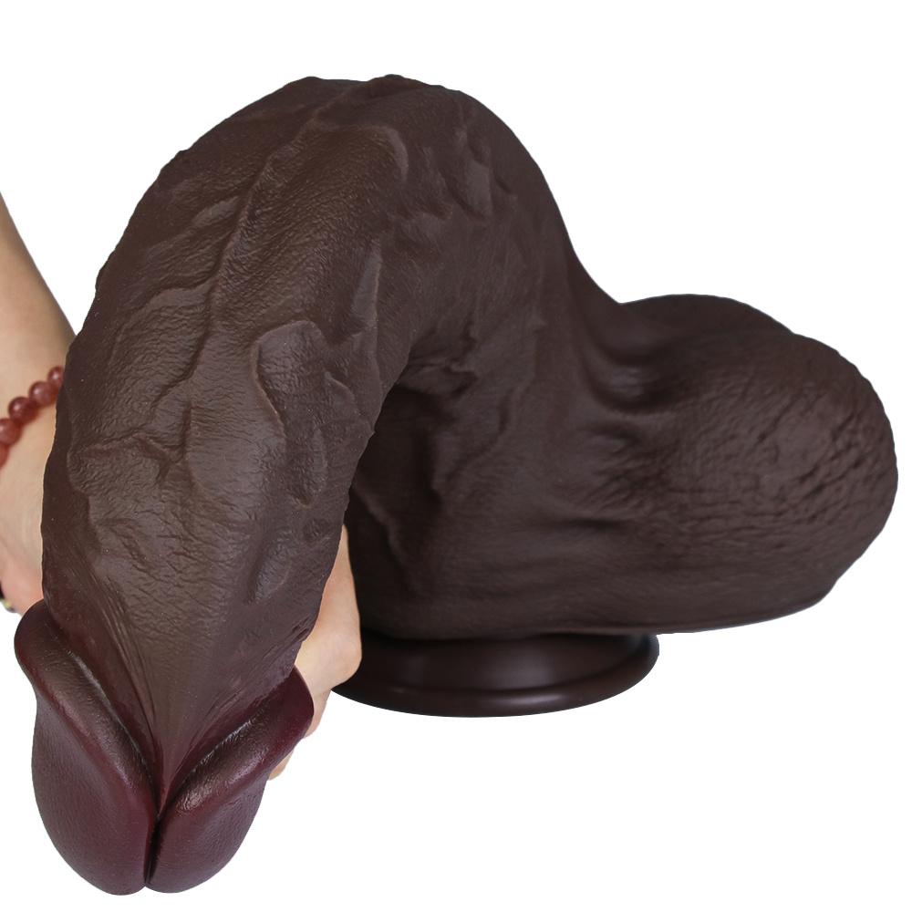 Очень большой реалистичный дилдо 14,17" – Сверхмягкий силиконовый пенис с сильной присоской для игры без рук, Реалистичная текстура, Игрушка для взрослых для женщин и пар