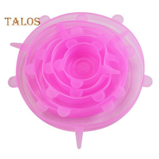 6 шт., силиконовые крышки для пищевых продуктов, крышки для чаш, сильная стабильность, пыленепроницаемость, сохранение свежести, пищевой класс, многофункциональные гибкие изоляционные чехлы, крышки для кастрюль, чашек