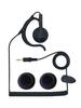Icom Compatible Intercom Earphone with Type Earphone Transceiver for Handy Ear Hook Type Curl Cord Compatible Product FIELD GEAR with 2 Ear Pads