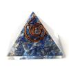 [GOLD STONE] Natural Stone Orgonite Pyramid Spiritual Goods, Approximately 30mm Wide, Lapis Lazuli