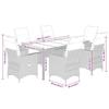 VidaXL Garden Dining Set and Cushions 7 Pcs Grey Rattan, Outdoor Dining Set 3276729