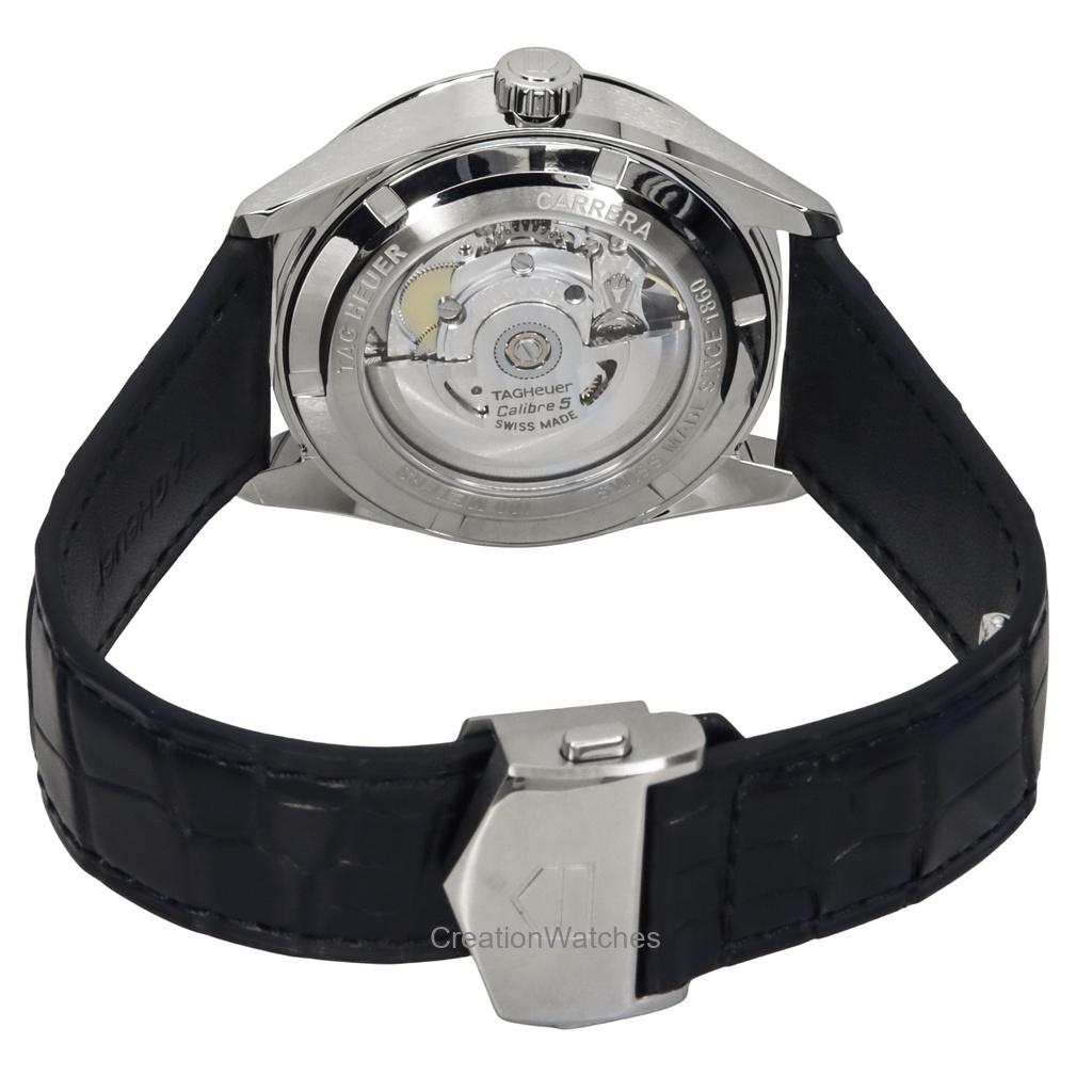 Tag Heuer Carrera Date кожаный ремешок серый циферблат автоматические WBN2111.FC6505 100M мужские часы