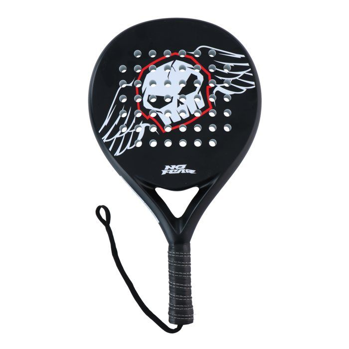 Raquette De Padel - No Fear - Modèle 350-370 GR - Fibre De Verre - Poignée Antidérapante - Débutant