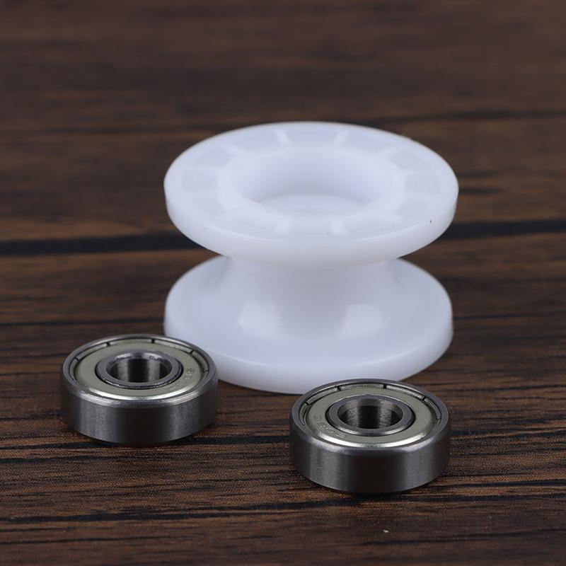 1 шт. механический шкив, рифленое колесо 608Zz, двойной подшипник, роликовый шкив, круглый ролик, 8*42*24 мм