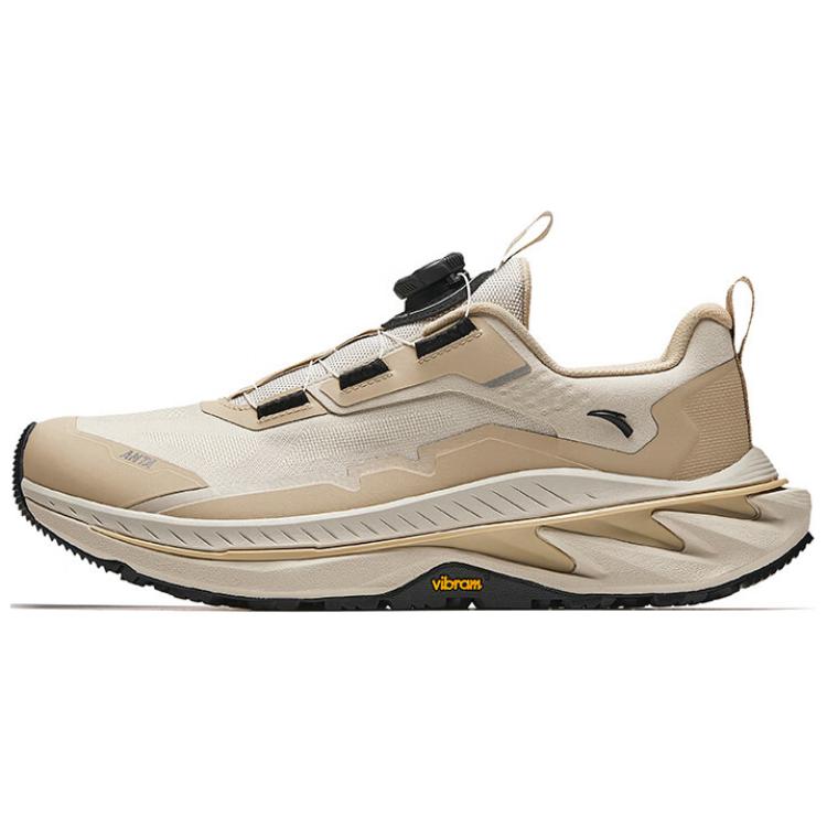 Anta Explore Pro Comfortable Sports Fabric Non-Slip Wear-Resistant Low-Top Running Shoes Men Sneakers Beige 112445589-1